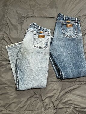 Mens Wrangler FR Workwear Bundle of 2 Work Jeans Size 40x34 13 Original Fit